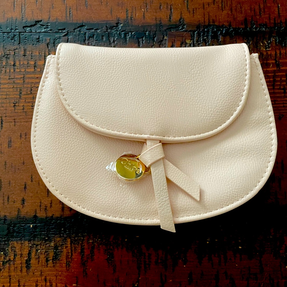 Chloe’ mini bag champagne / bay pink NWPT~